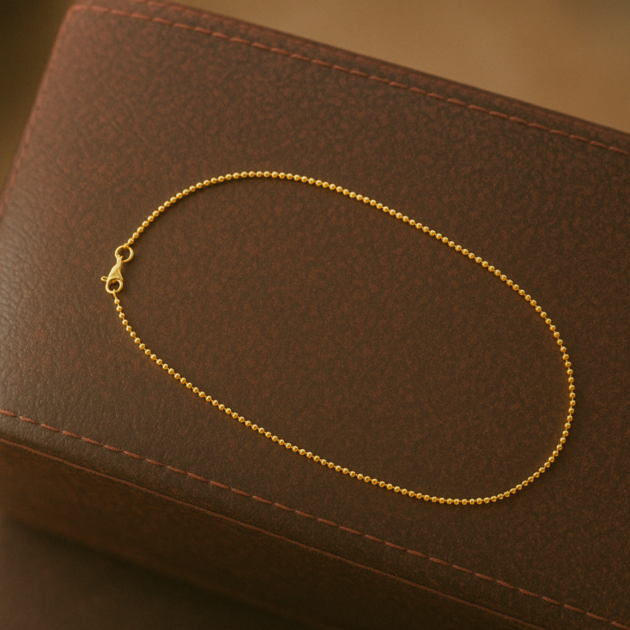 Flirty English Gold Anklet