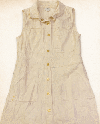 9-10yrs sleeveless button girls shirt