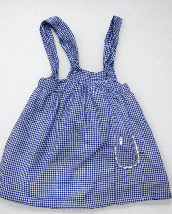 9-10yrs Blue gingham girls’ pinafore/sundress
