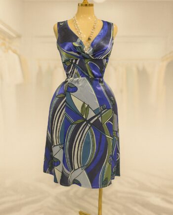 Sleeveless printed dress - Size 10