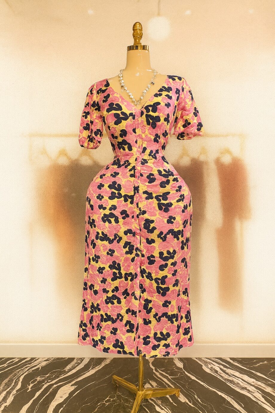 Printed midi dress - Size 12 