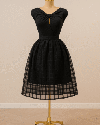 A-line mesh overlay midi skirt - size 14