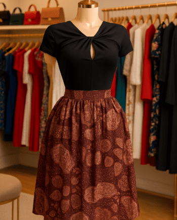 Wrap A-line midi skirt - Size 16