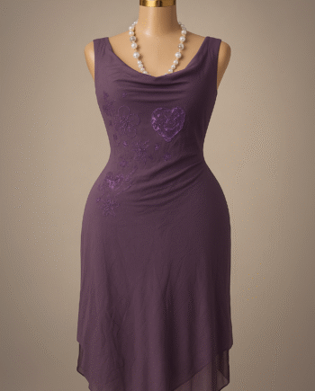 Sleeveless cowl-neck embellished midi dress - Size 12